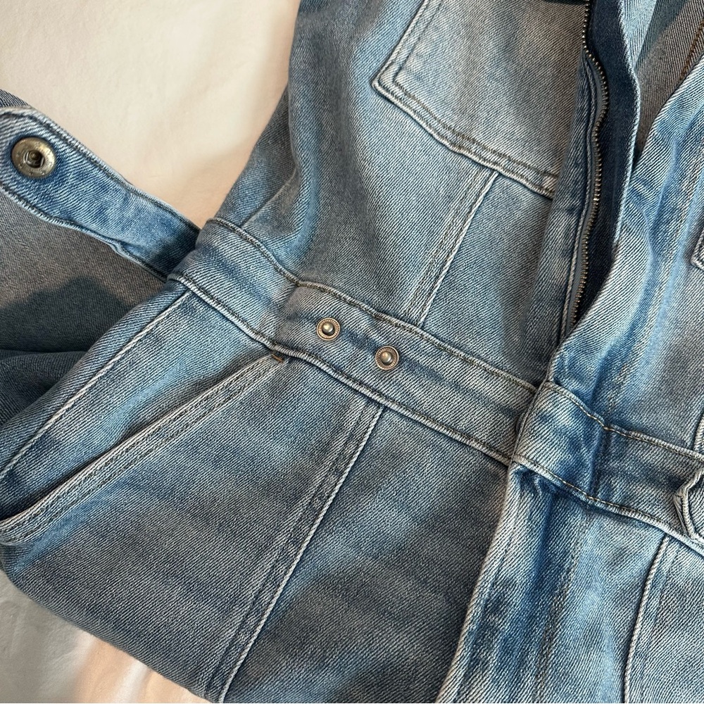 Good America Denim Jumpsuit Blue Flattering - Picture 5 of 8